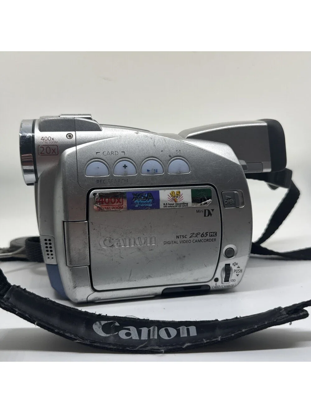 Canon ZR65 MC MiniDV Digital Video Camcorder 20x Optical Zoom / Works NO BATTERY